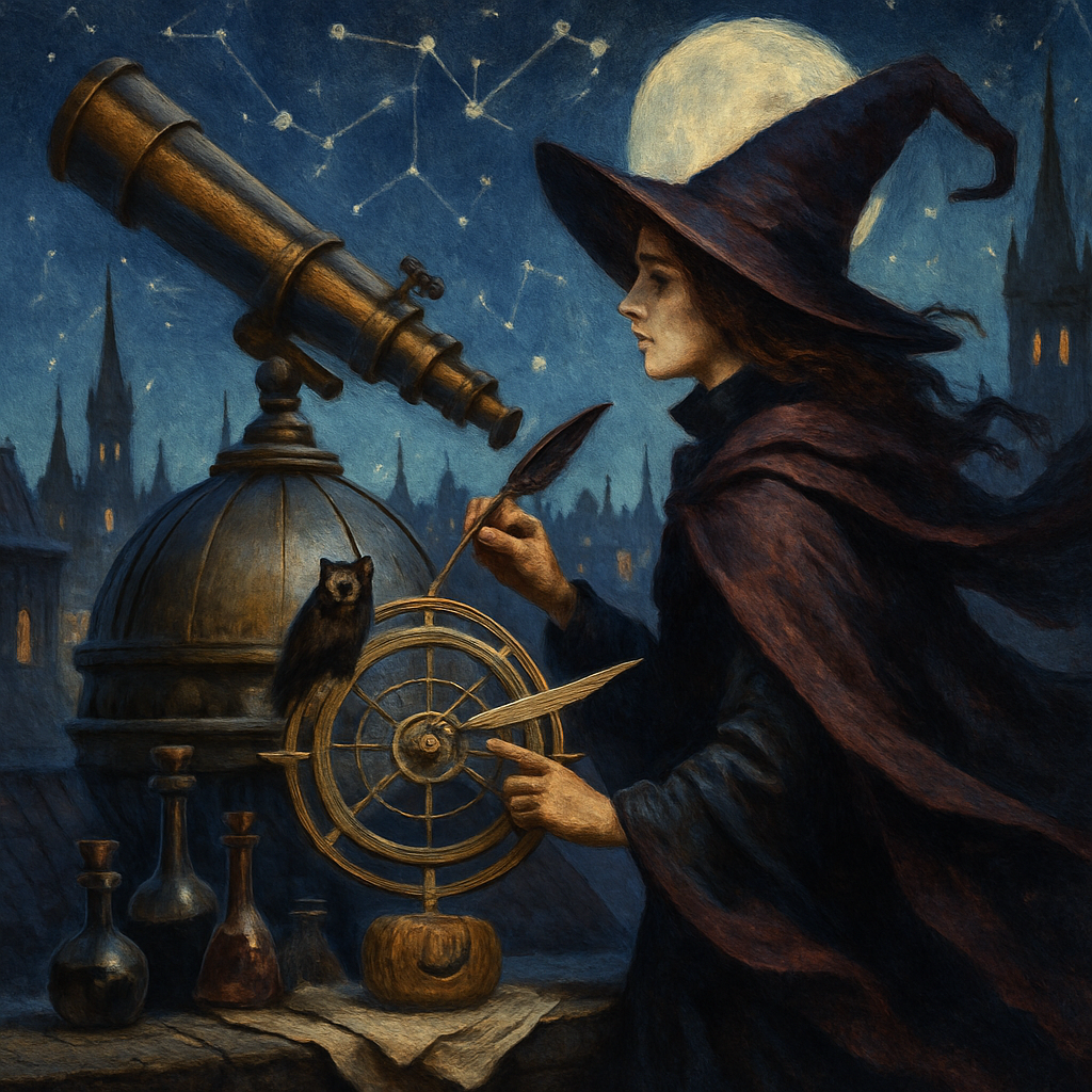Witch At Midnight Observatory paint by color