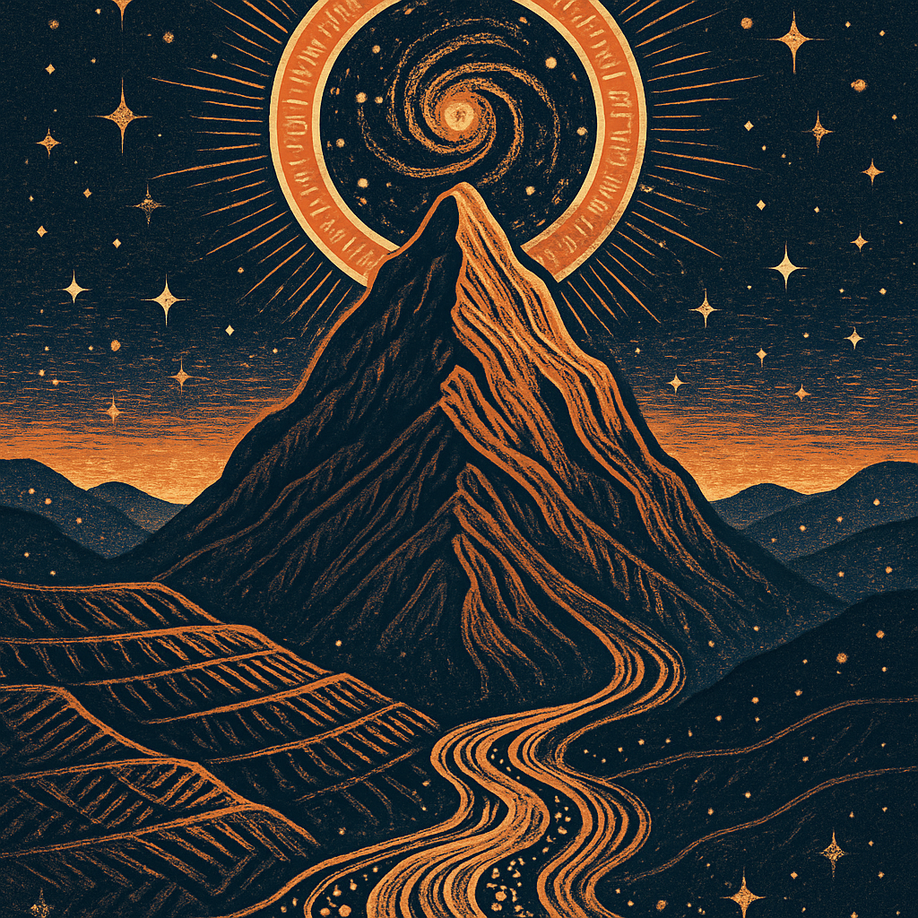Cosmic Hearth Mountain Paint by diamonds kits