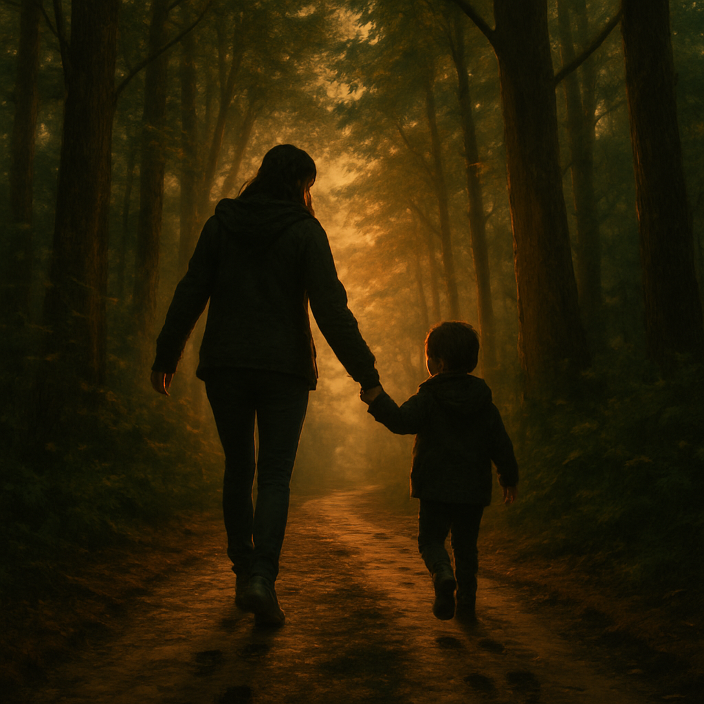 Trail Of Little Footprints Hand In Hand paint by diamonds