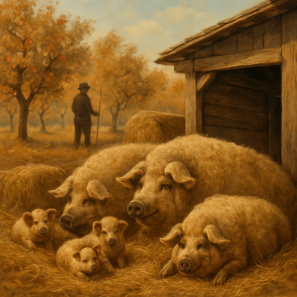 Mangalica Heritage Pig DIY paint by diamonds