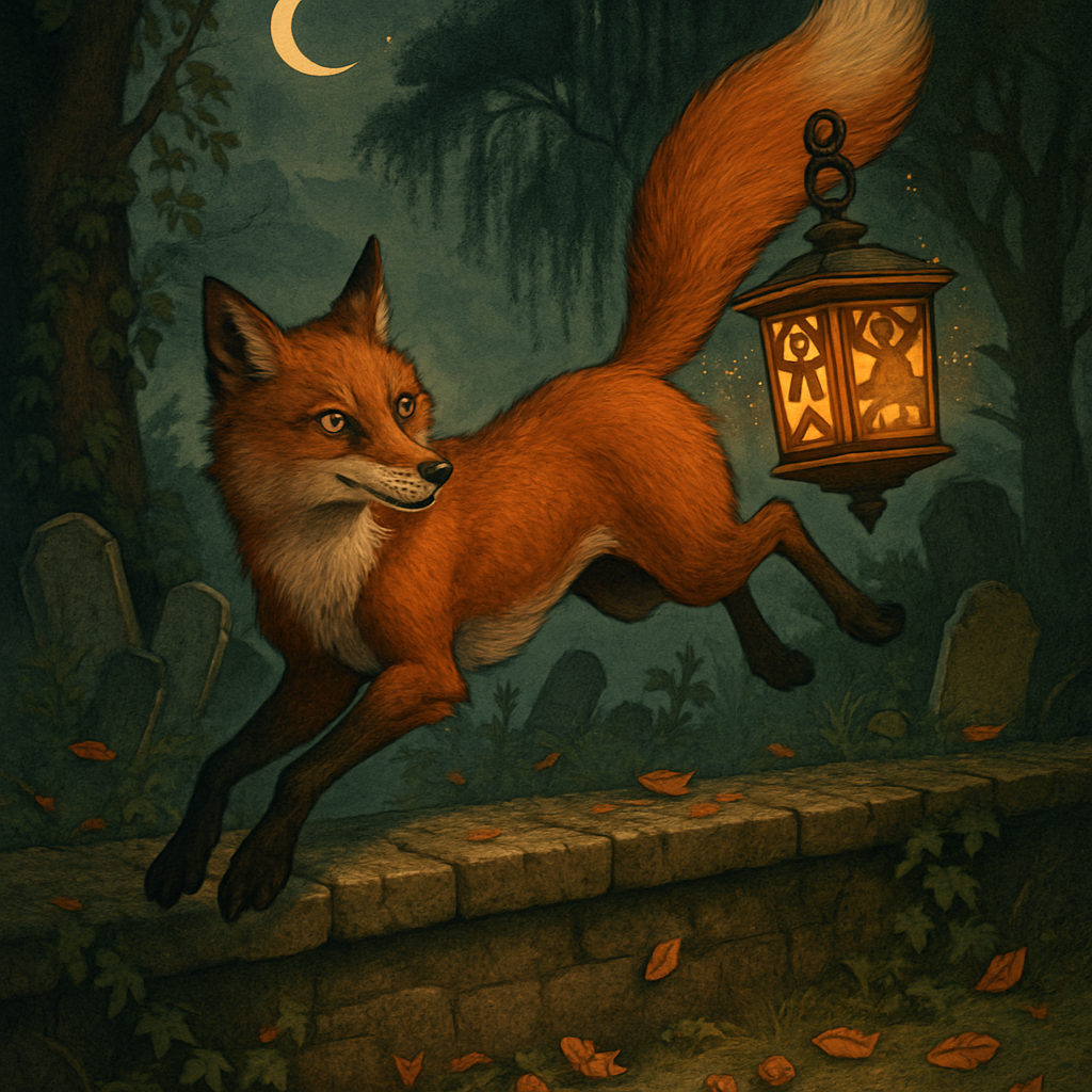 Lantern Fox Trickster Paint by diamonds art