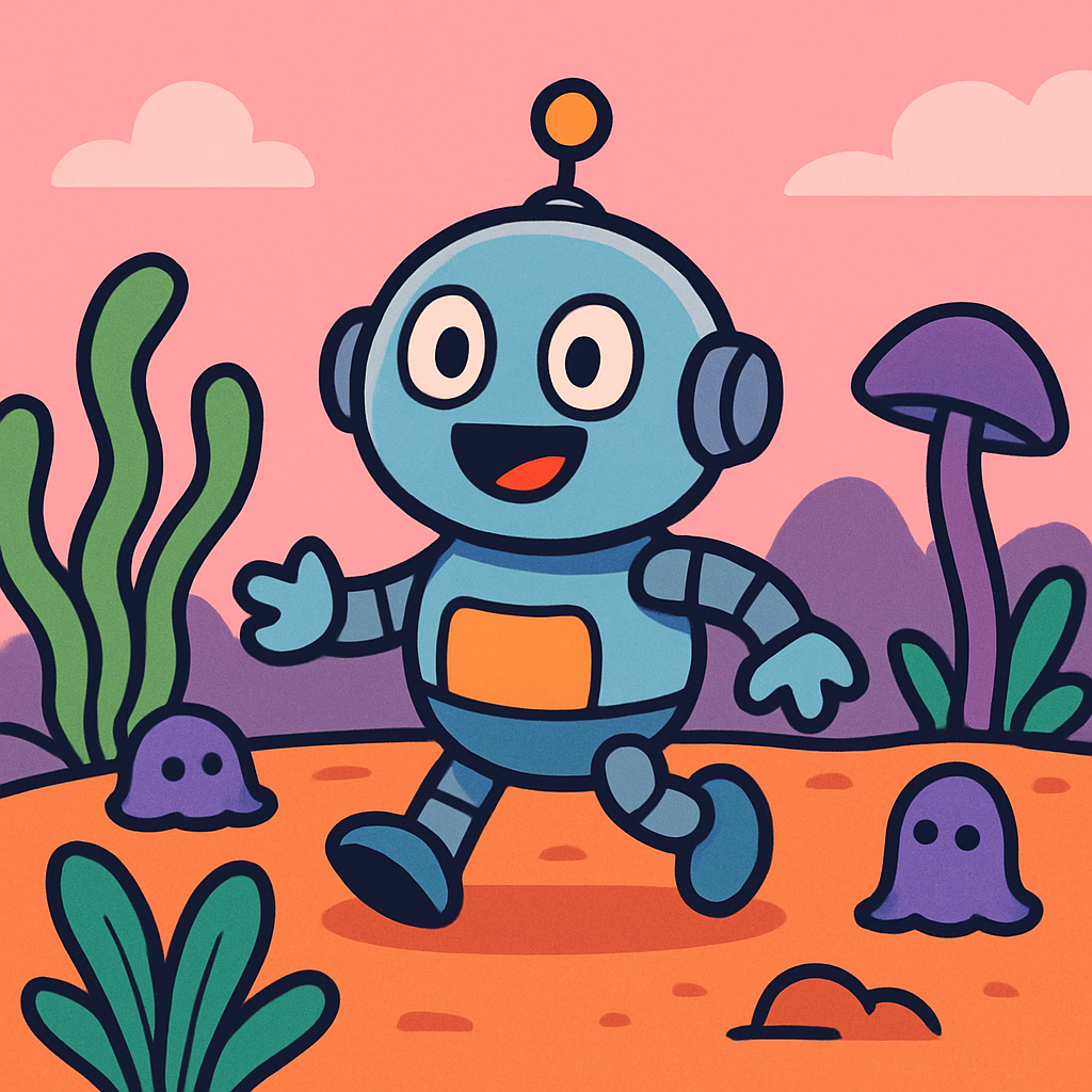 Galactic Exploration Robot paint by diamonds