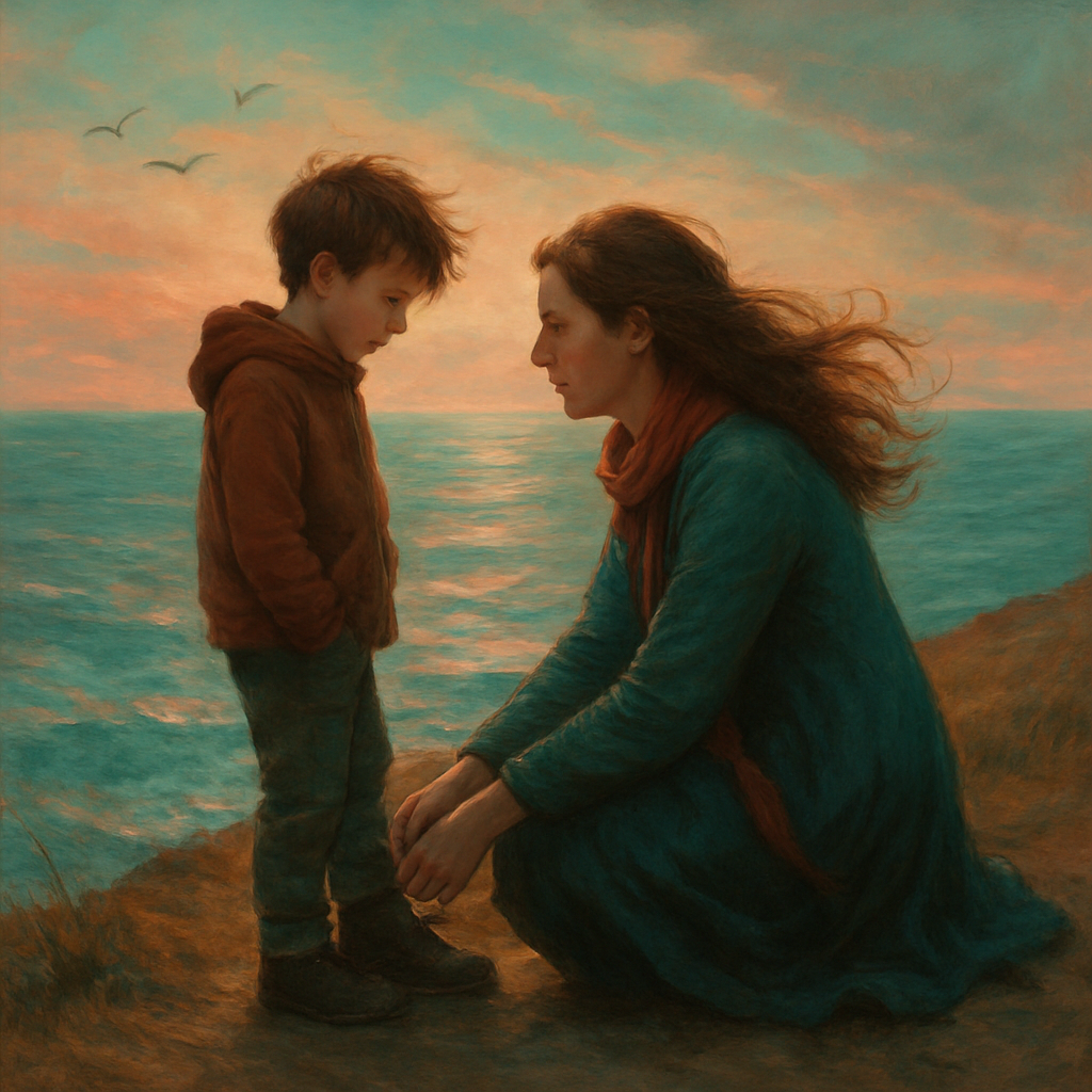 Whispered Promises At The Seaside Cliff paint by diamond
