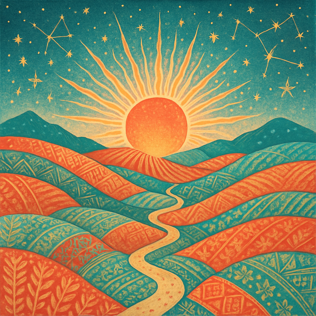 Sunwoven Hillscape diamond painting