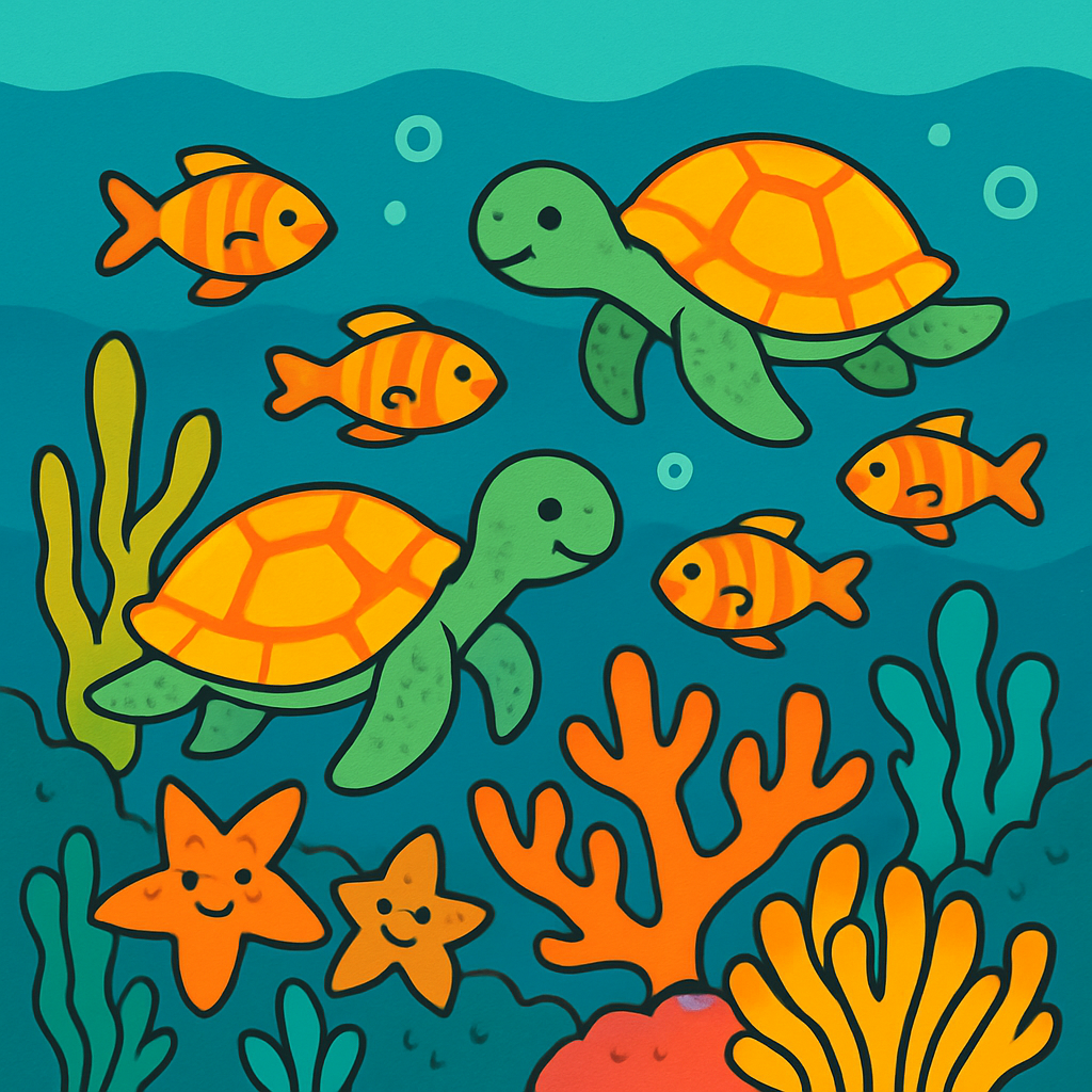 Magical Coral Reef Adventure DIY paint by diamonds