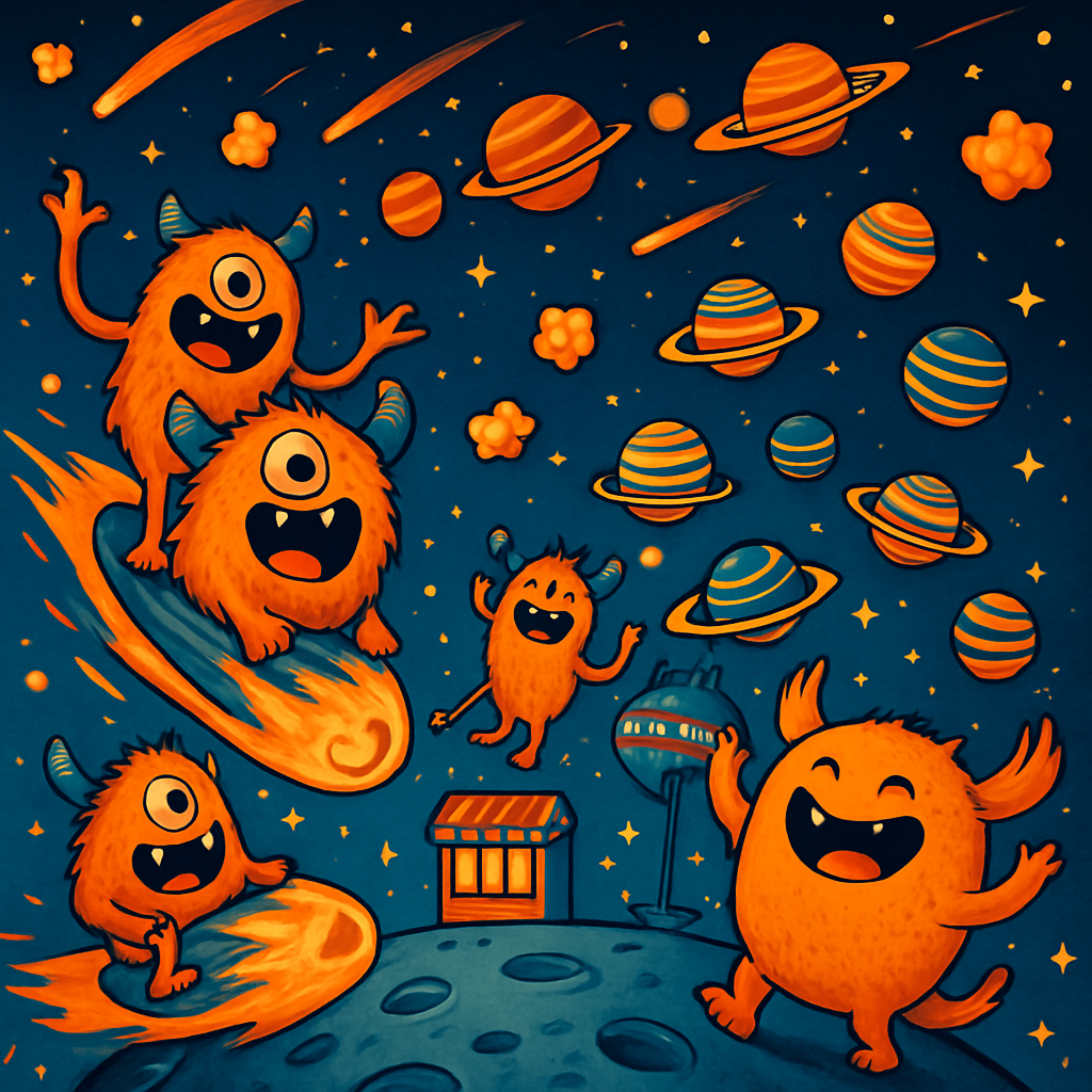 Monster Comet Carnival Paint by diamonds kits