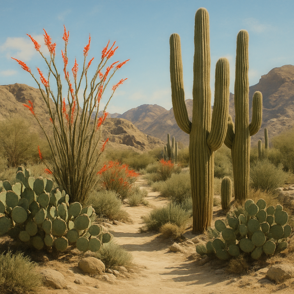 Arid Beauty Of The Living Desert Botanical Garden DIY paint by diamonds