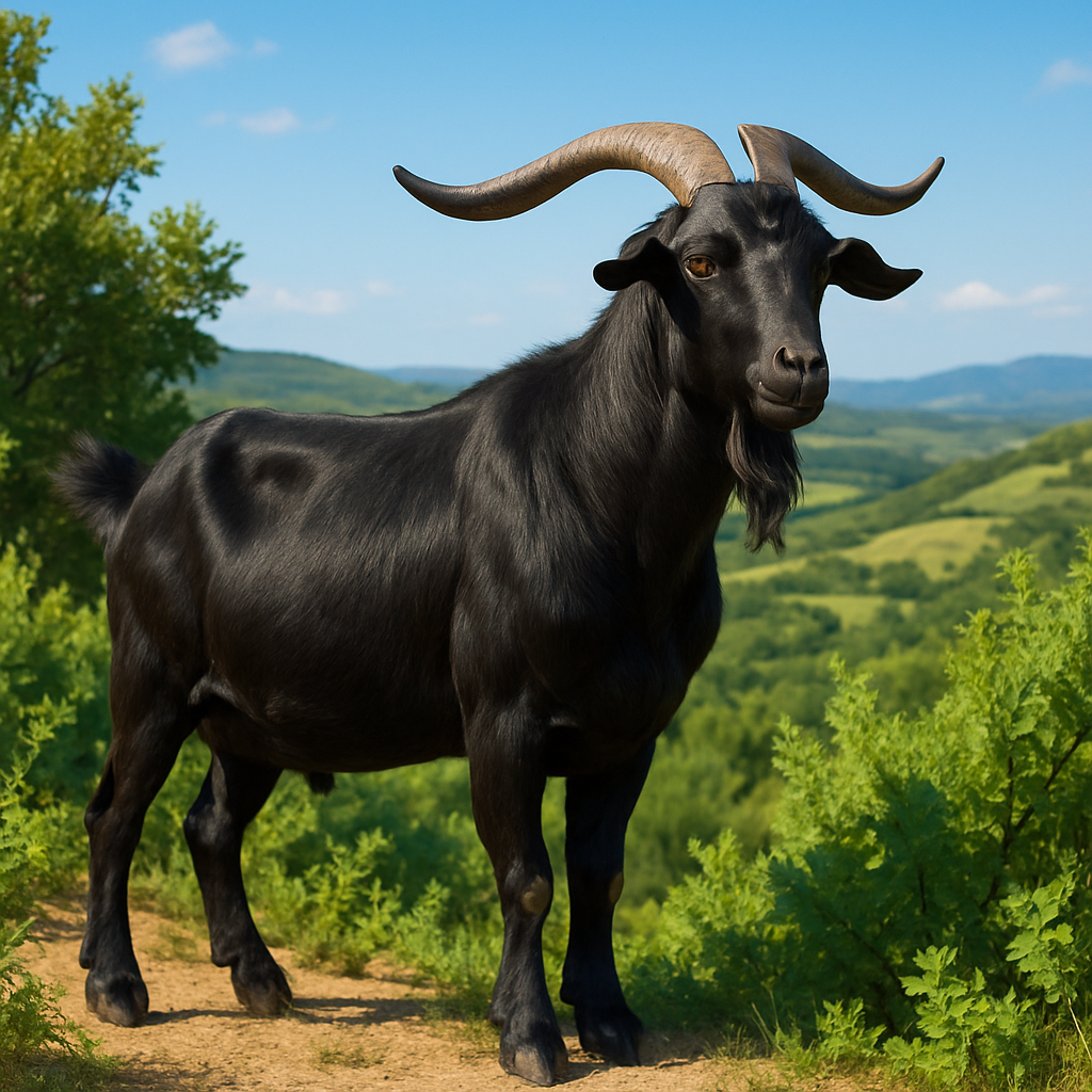 Spanish Black Goat diamond painting