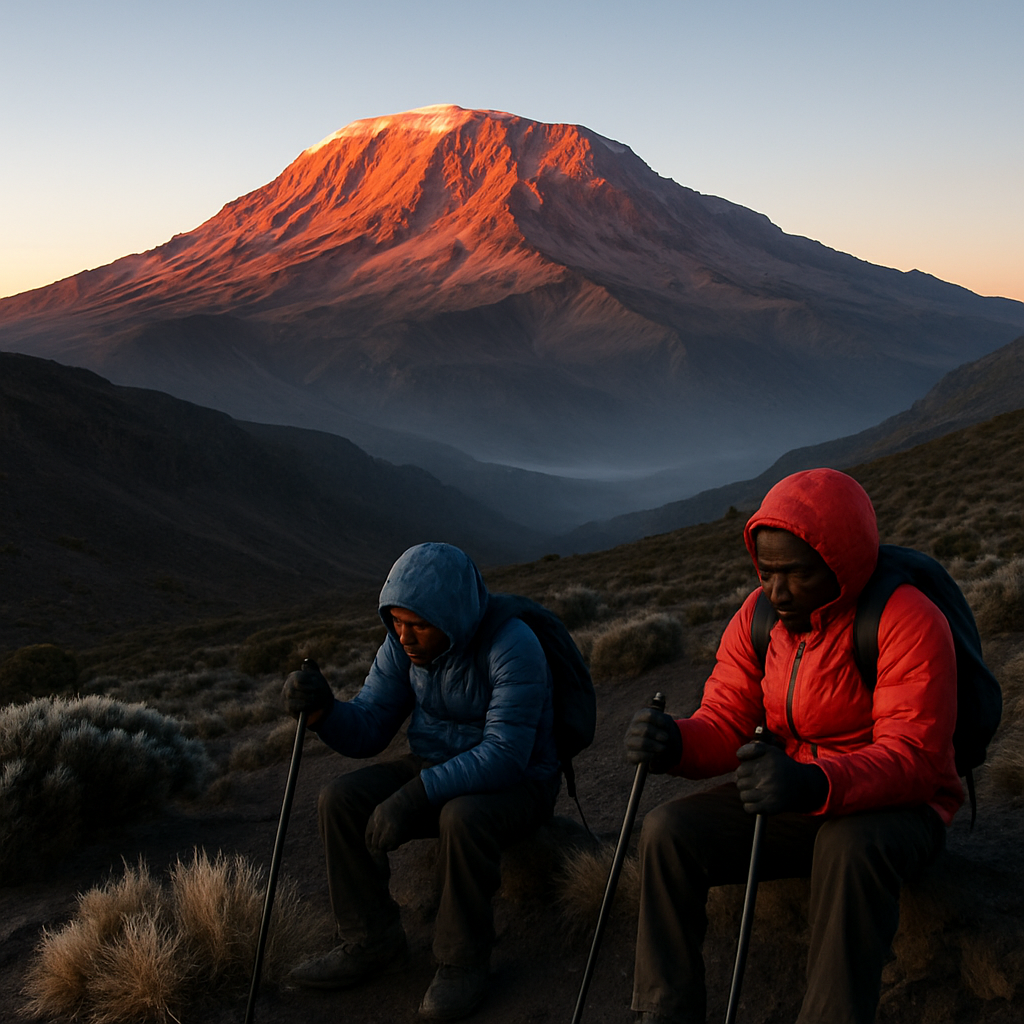 Kilimanjaro Sunrise Panorama Paint by diamonds kits