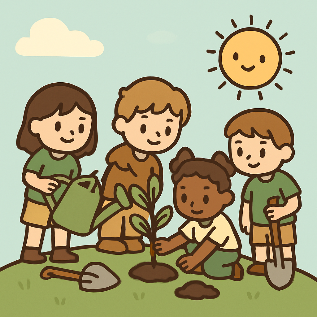 Tree Planting Green Club paint by color
