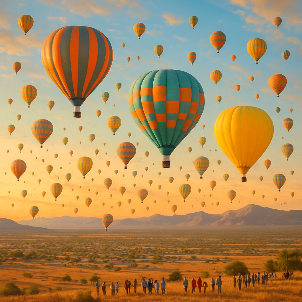 Balloon Fiesta Albuquerque paint by diamonds