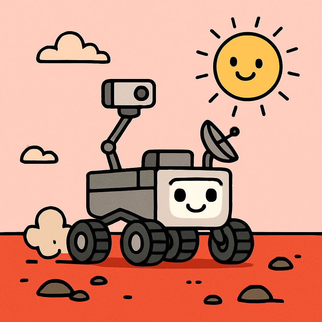 Space Rover Exploring Red Planet diamonded painting kits