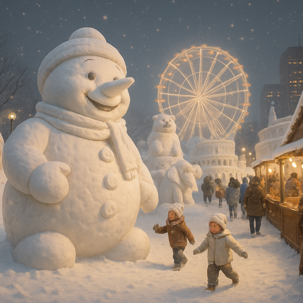 Sapporo Snow Festival Celebration paint by diamond