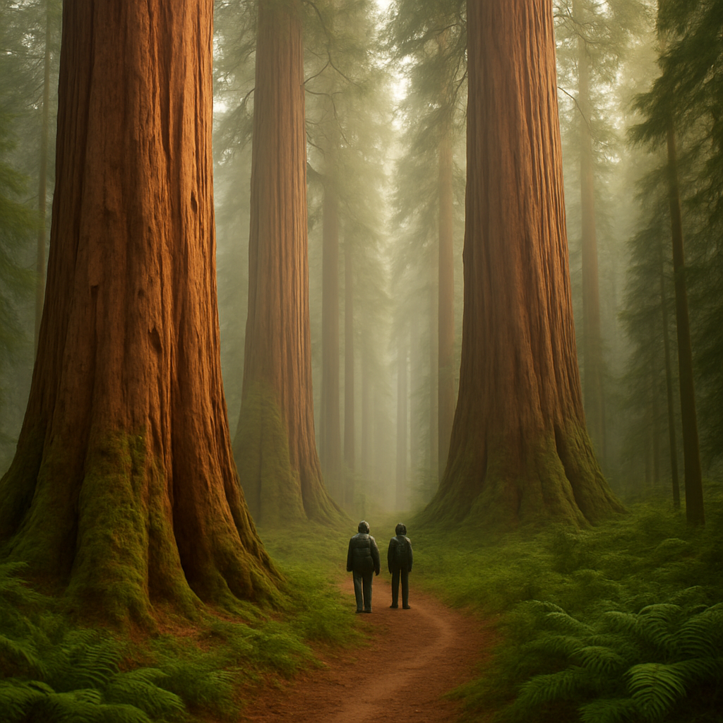 Giant Sequoia Sequoiadendron Giganteum Grove paint by diamond