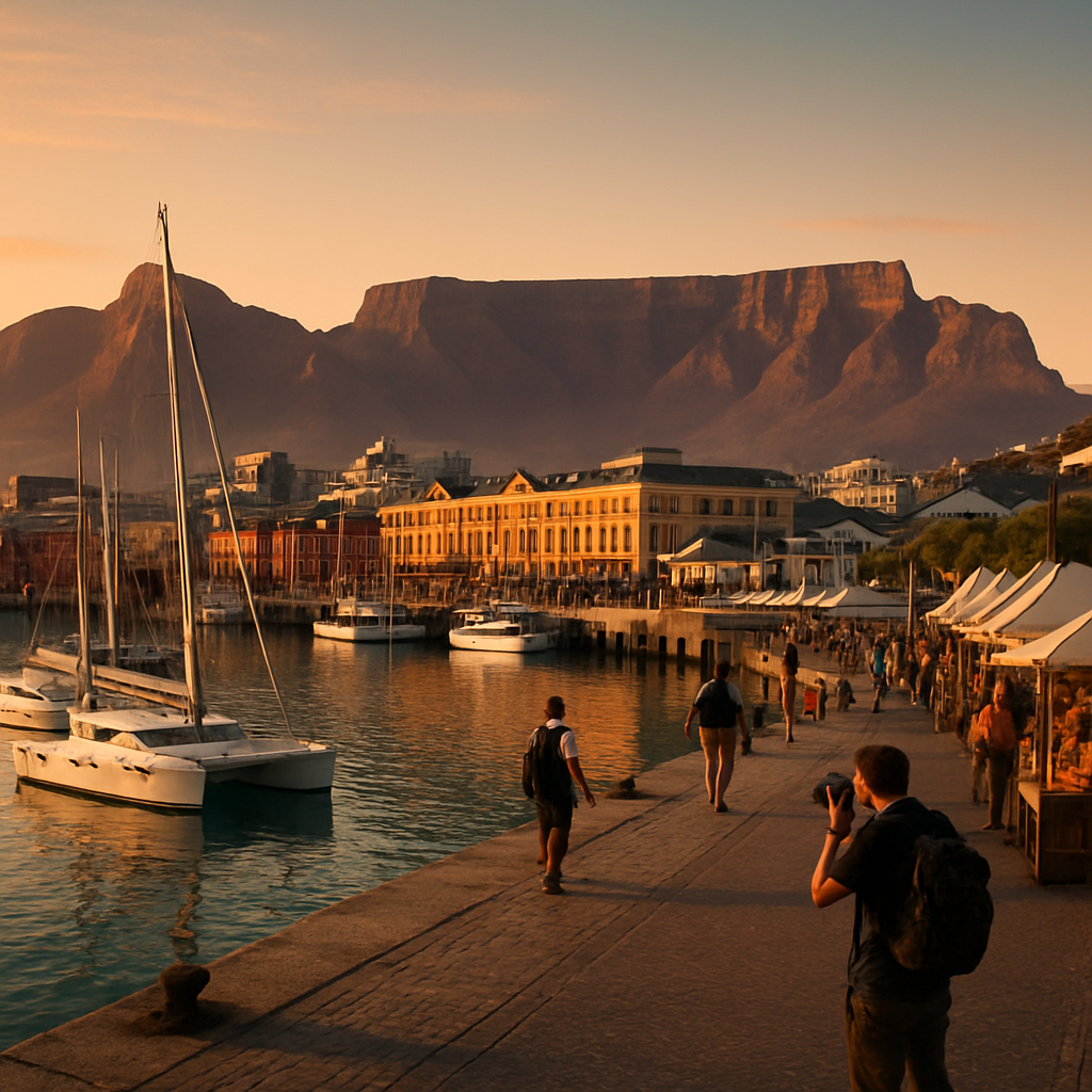 Cape Town Waterfront And Table Mountain diamonded painting kits