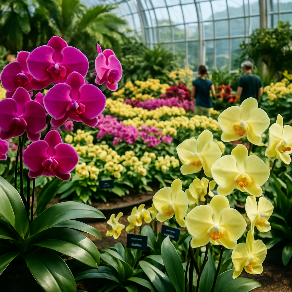 Singapore Botanic Gardens Orchid Display Paint by diamonds kits