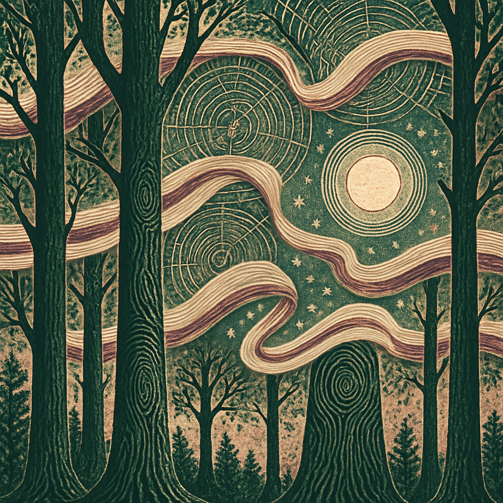 Ornate Meridian Forest diamond painting