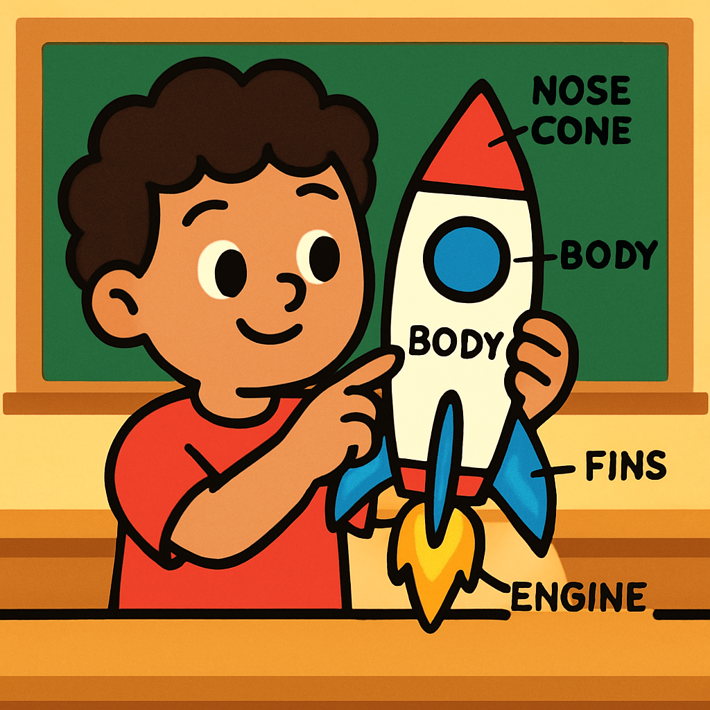 Rocket Classroom Adventure DIY paint by diamonds