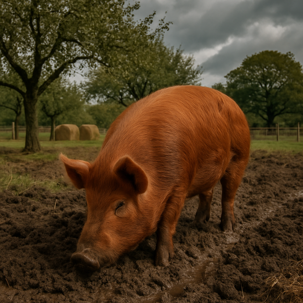 Tamworth Heritage Pig paint by color