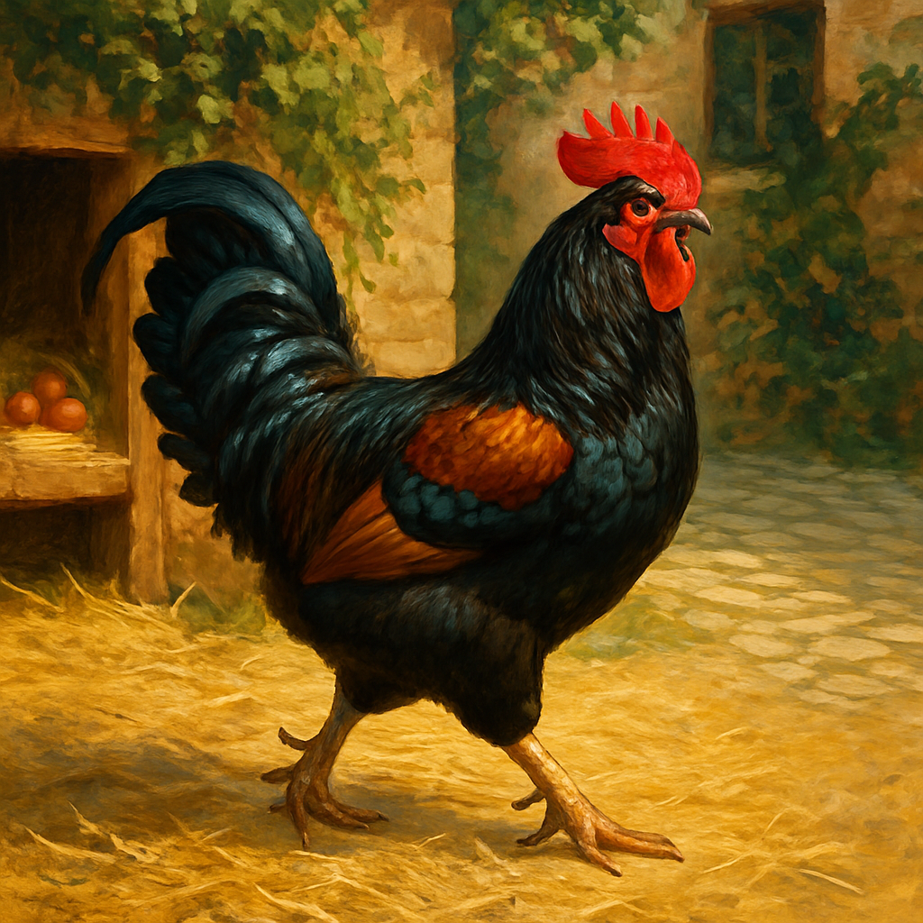 Marans Black Copper Chicken Paint by diamonds kits