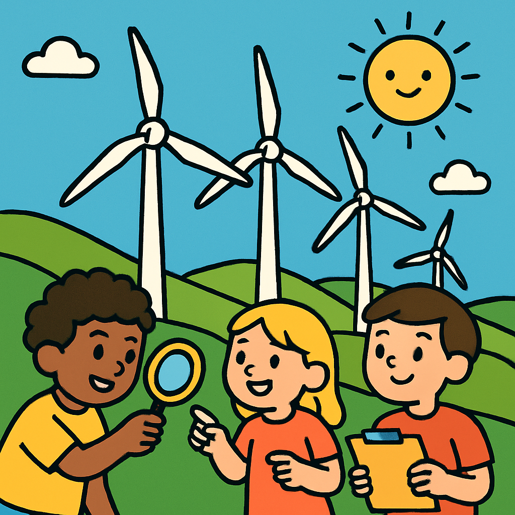 Wind Turbine Eco Team paint by color