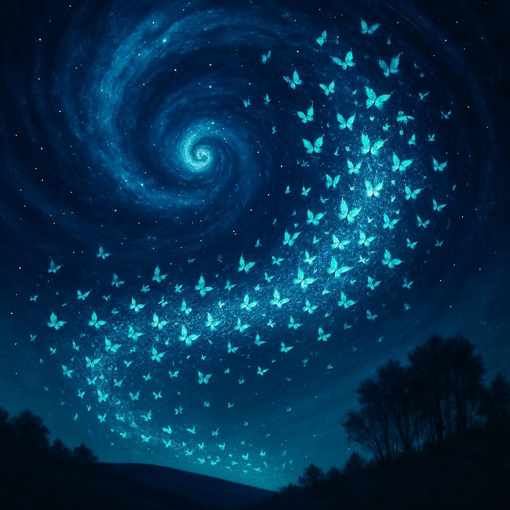 Butterfly Galaxy Migration paint by diamonds