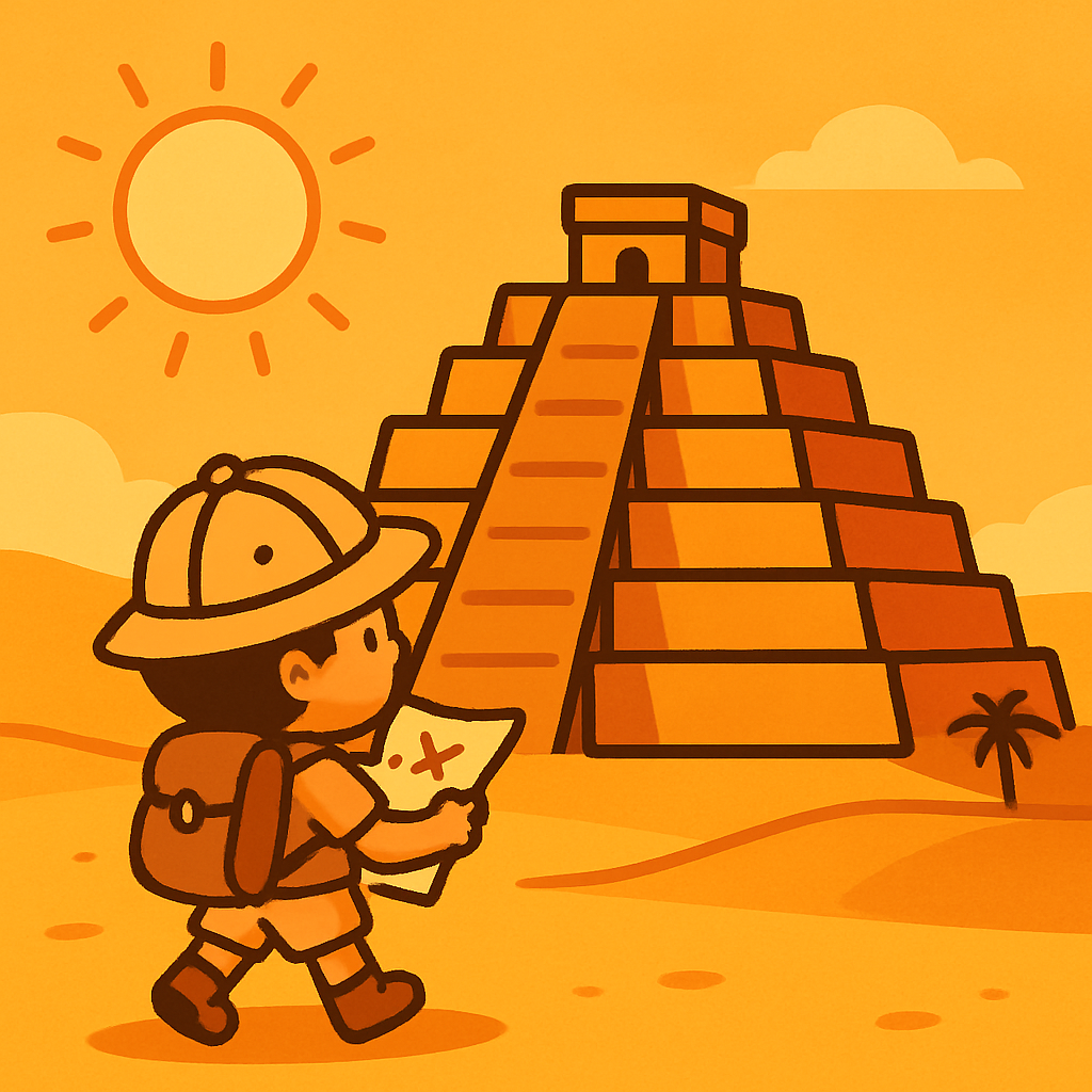 Pyramid Explorer Journey paint by diamond