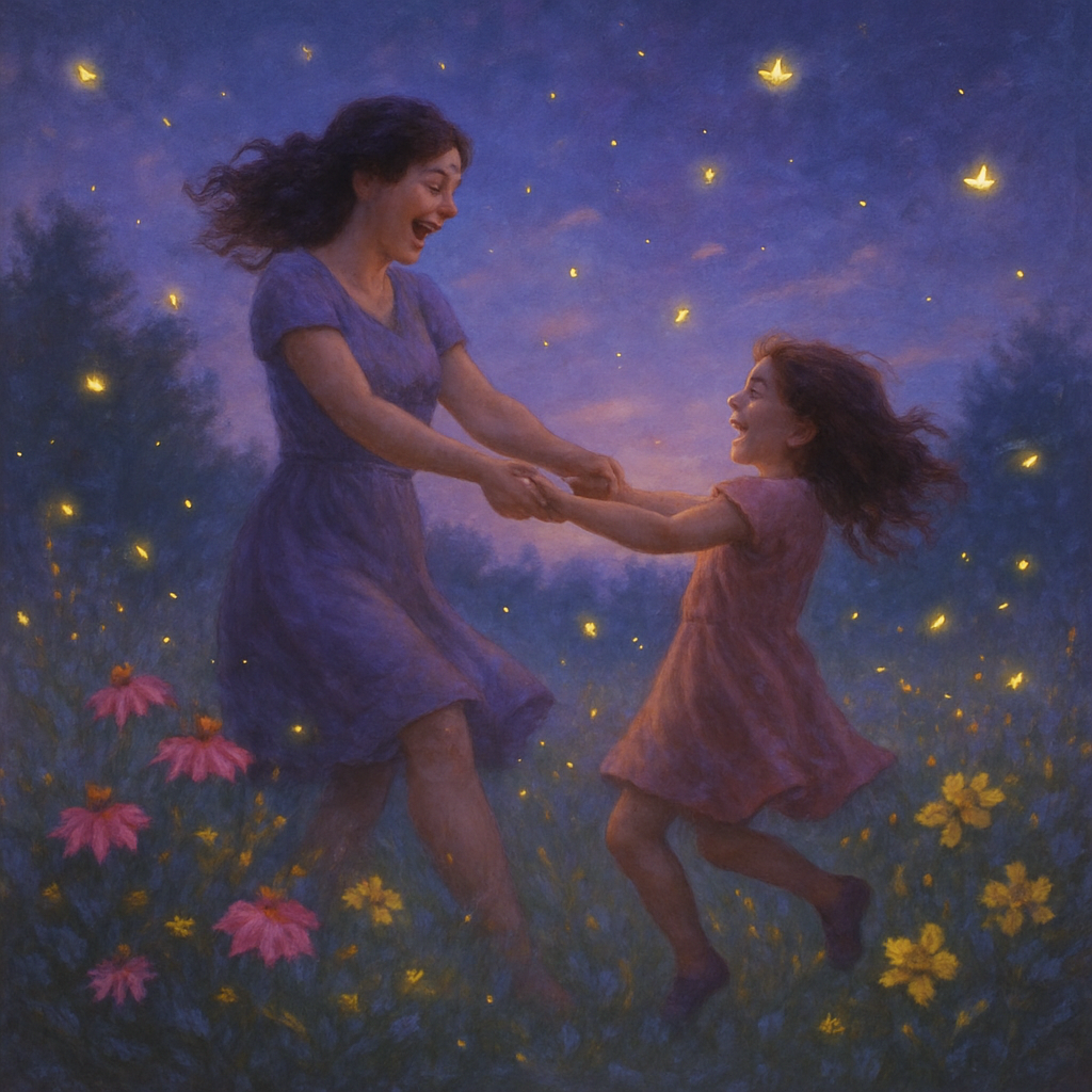Ethereal Connections: Dancing Among The Fireflies painting diamond kit