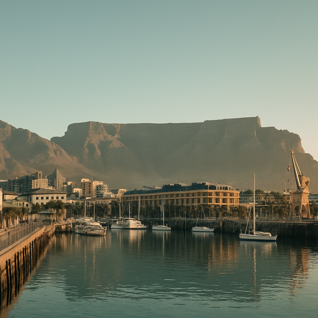 Table Mountain Waterfront Panorama Cape Town Paint by diamonds art