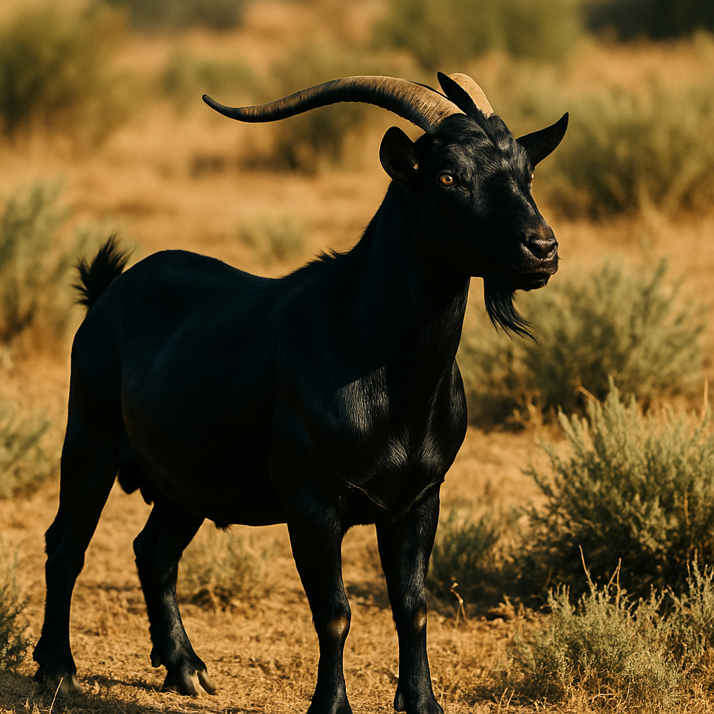 Black Spanish Goat paint by diamonds