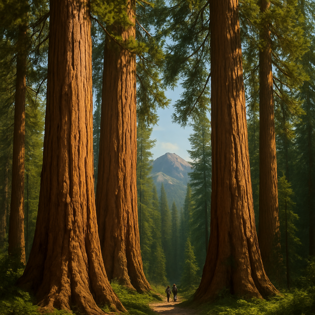 Giant Sequoia Grove Sierra Nevada painting diamond kit