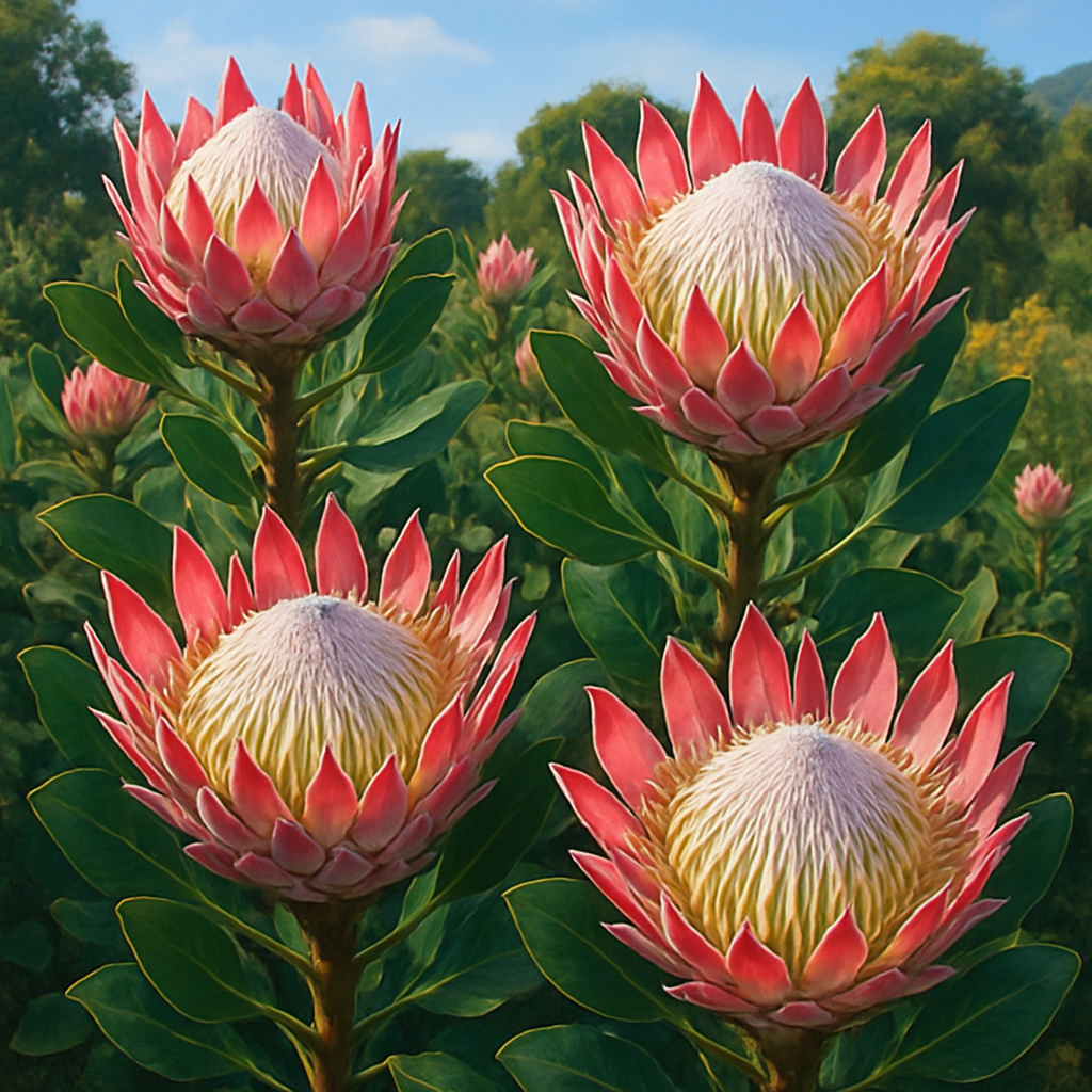 South African Protea Floral Haven paint by diamond