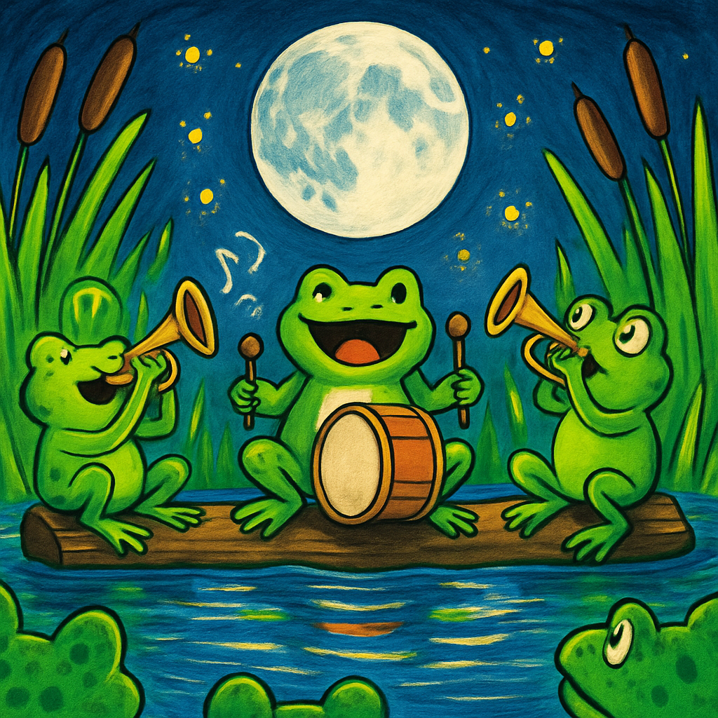 Monster Marsh Midnight Jam diamond painting