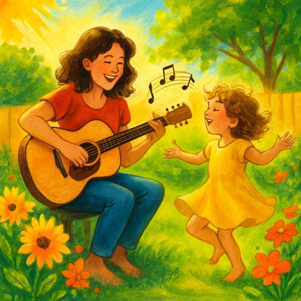 Lively Tunes: A Melody Of Mother And Child Paint by diamonds art