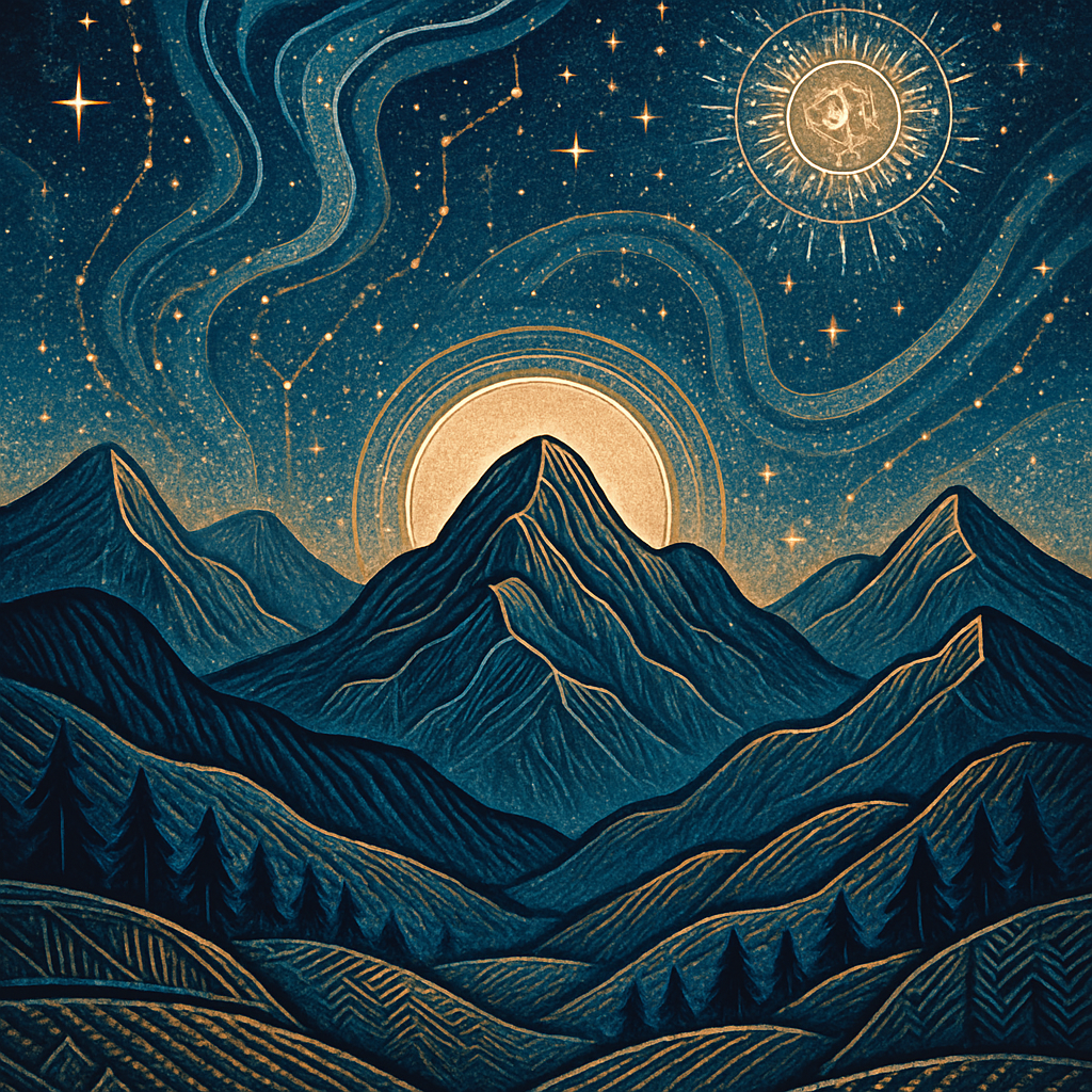 Mountain Stars Harmony Paint by diamonds kits