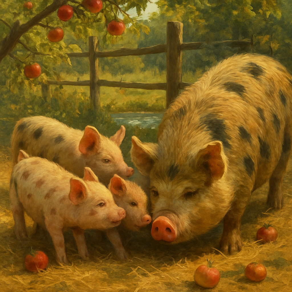 Kune Kune Pasture Pig DIY paint by diamonds