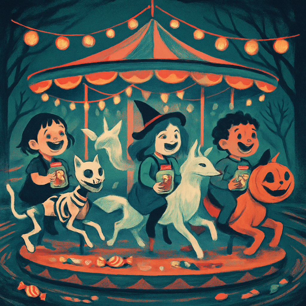 Trick Or Treat Carousel diamonded painting kits
