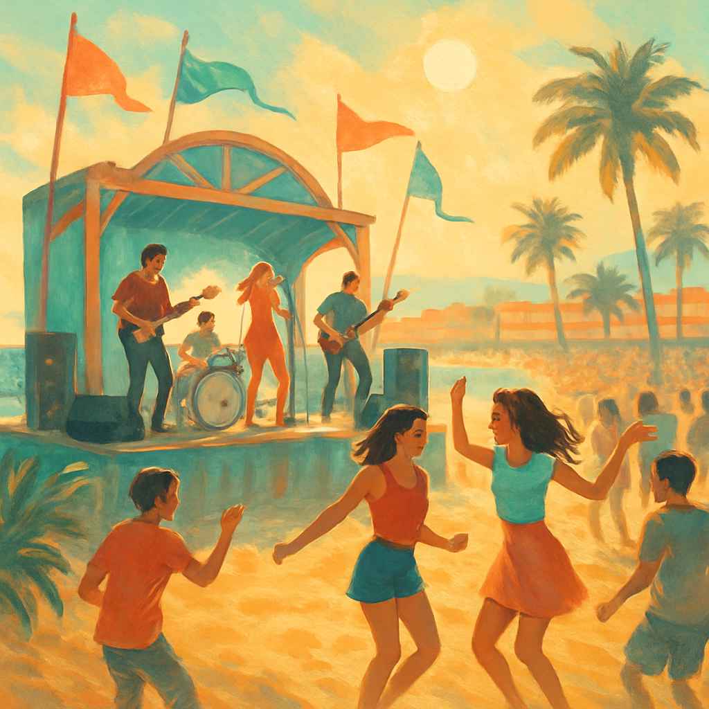 Benicassim Beach Festival Paint by diamonds art