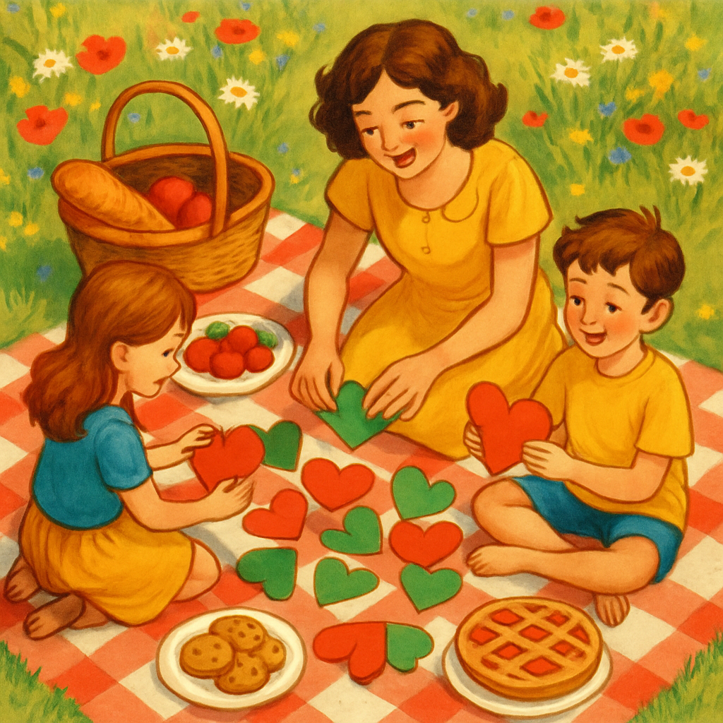 Patchwork Picnic Of Little Hands paint by color