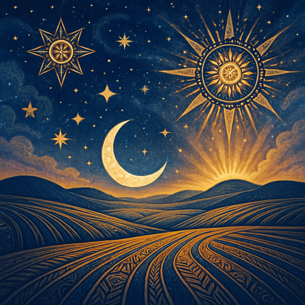 Starlit Field Panorama diamonded painting kits