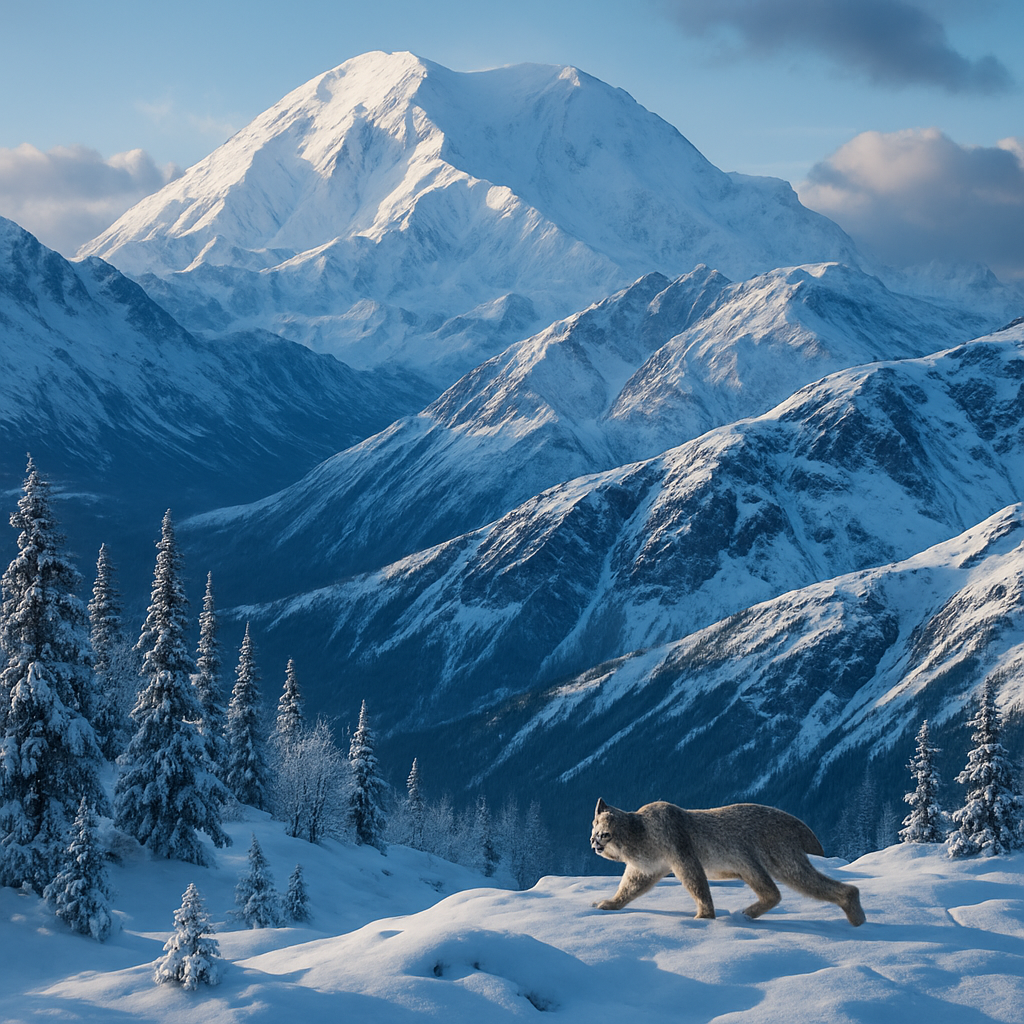 Winter Wilderness Along Alaskas Denali Ridge DIY paint by diamonds