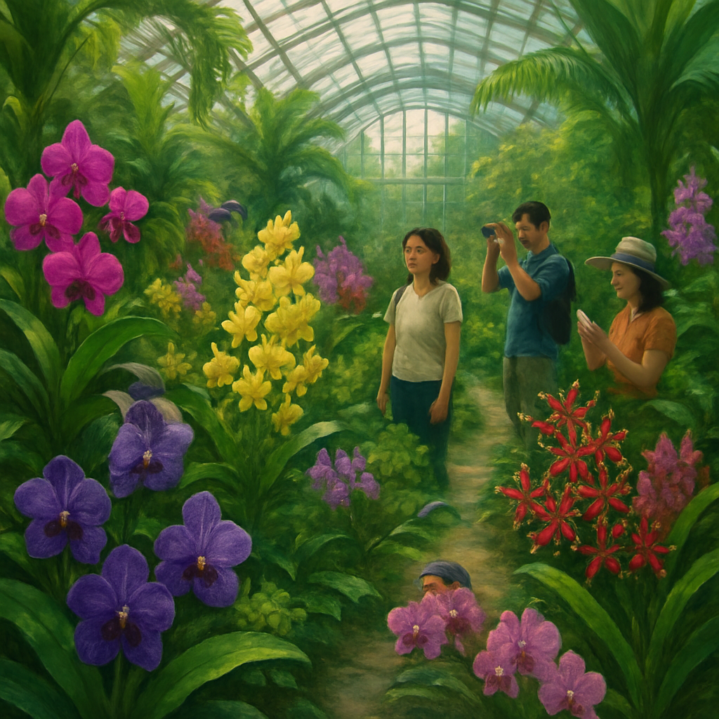 Singapore Botanic Gardens Tropical Orchid Collection Paint by diamonds kits