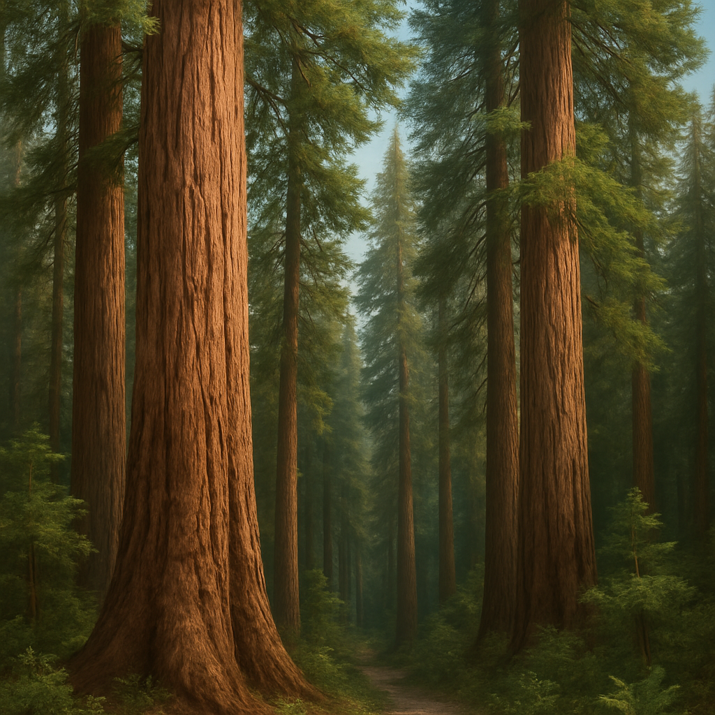 Giant Redwood Trees Of California Arboretum diamond painting