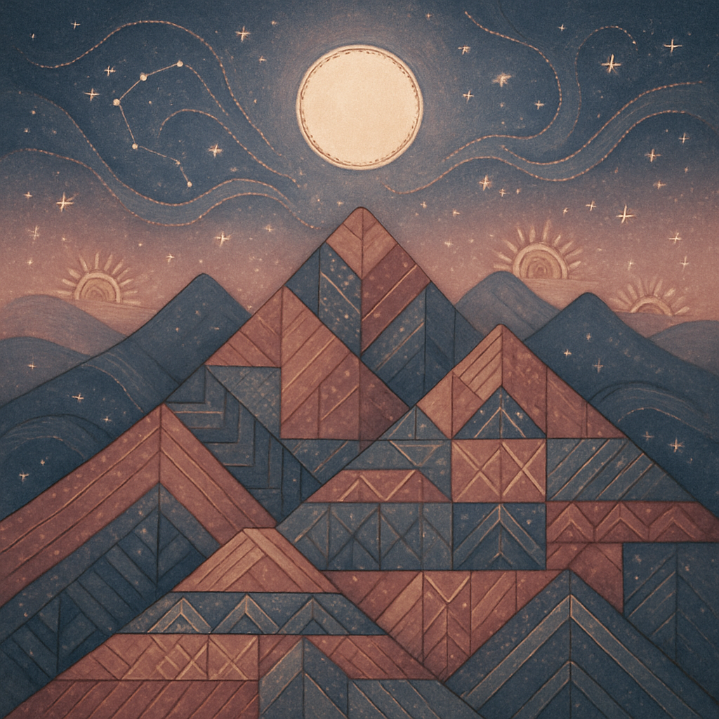 Galactic Ridge Quilt diamond painting