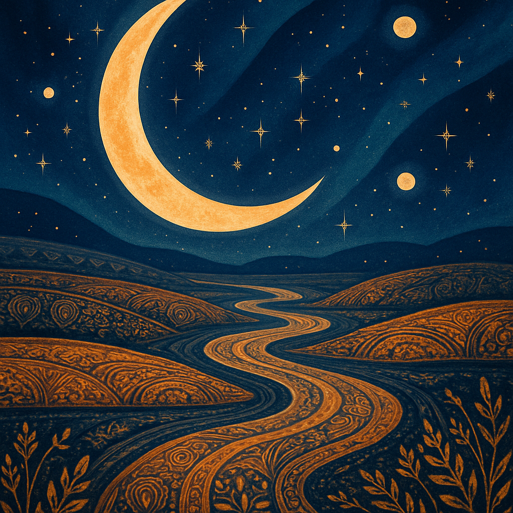 Twilight Crescent Plains paint by diamond