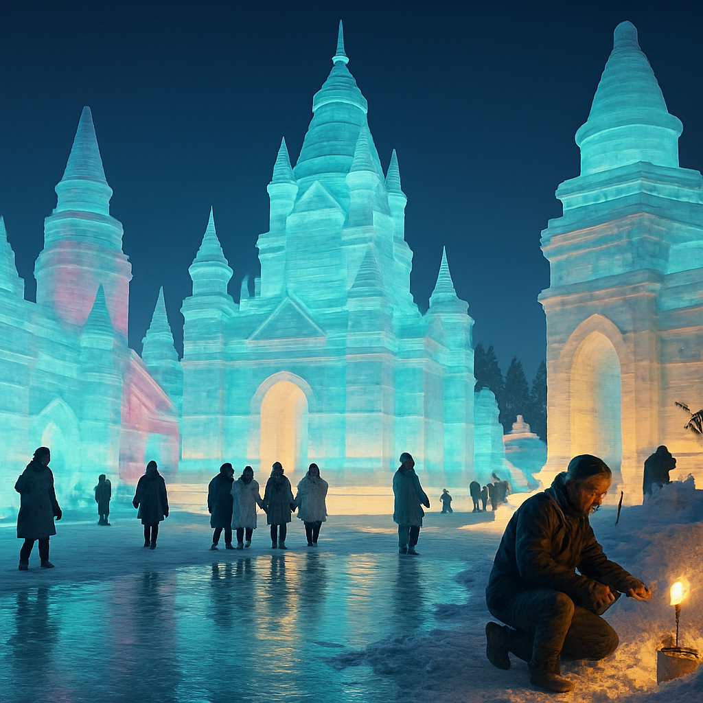 Ice And Snow Festival Harbin paint by diamonds
