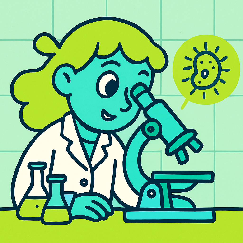 Microscope Explorer Girl paint by diamonds