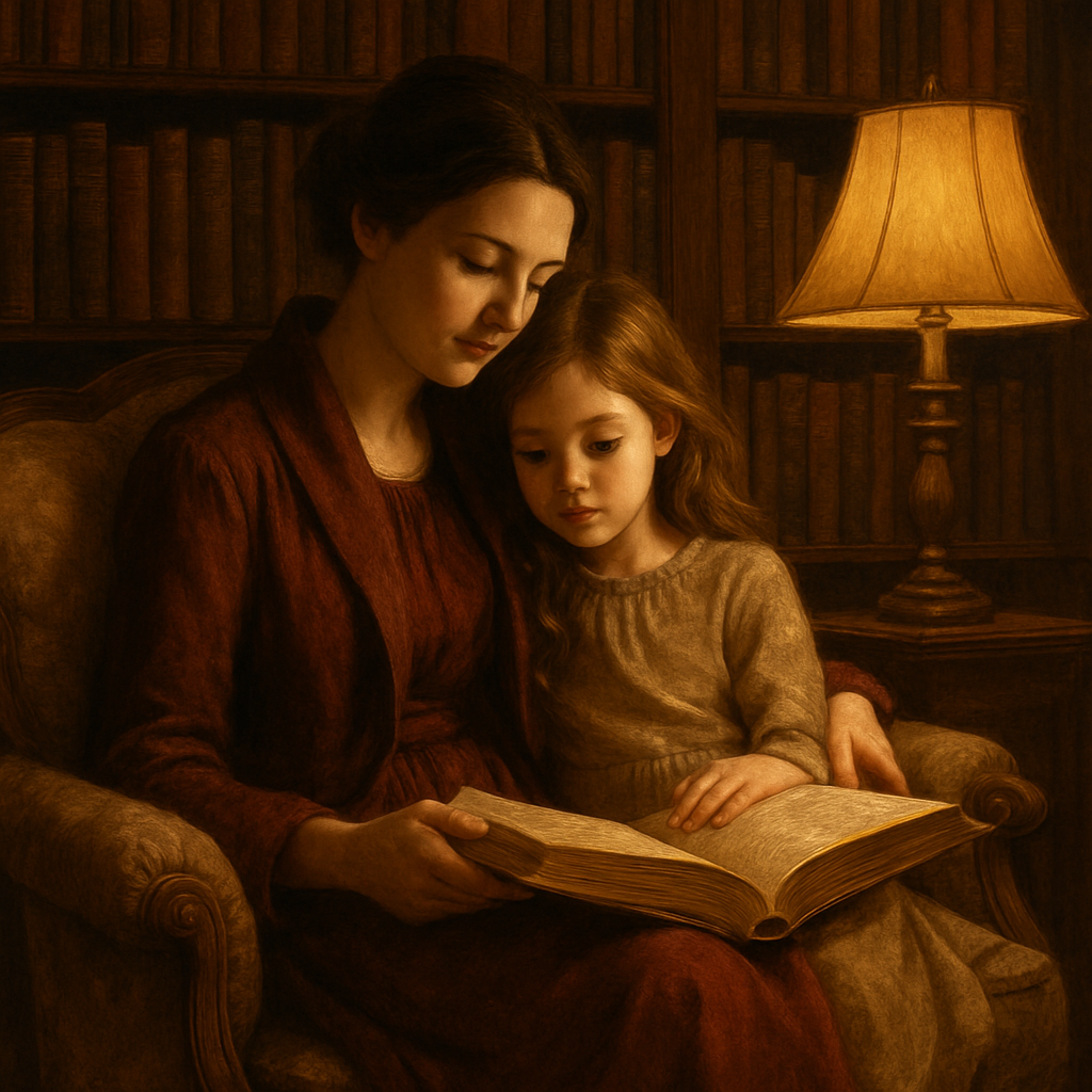 Timeless Whisper: Storytime In A Vintage Library paint by diamonds