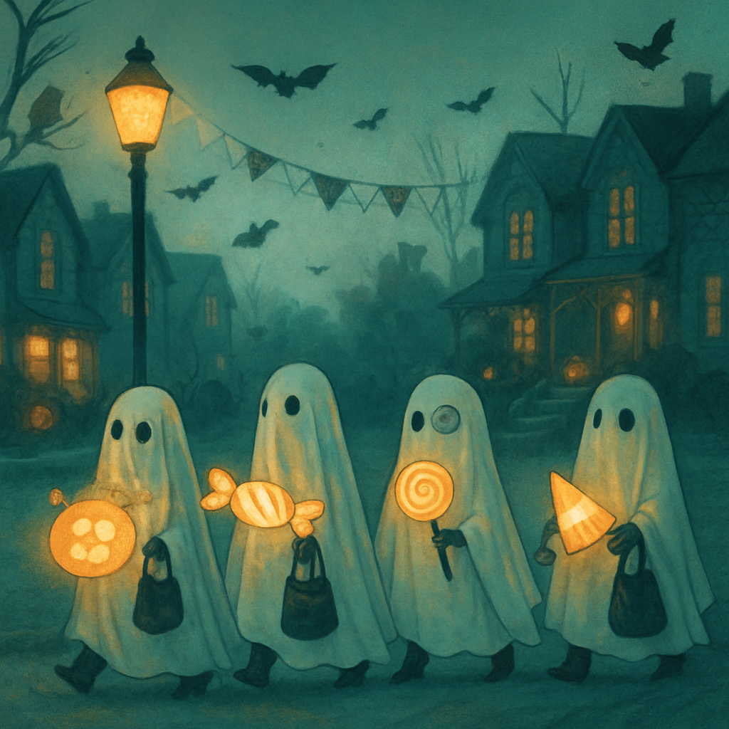 Spectral Trick Or Treat Parade paint by diamonds