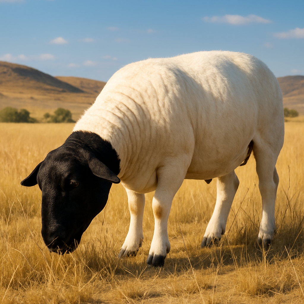 Dorper Sheep Breed For Meat paint by color